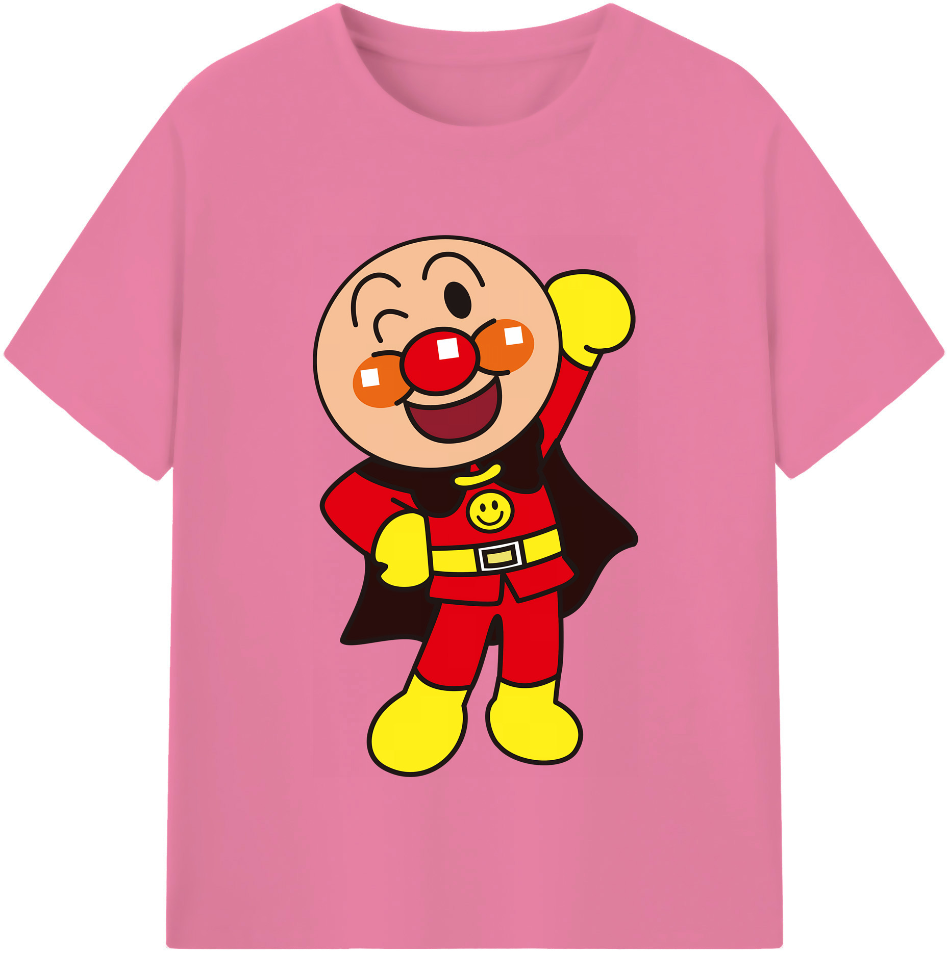 （画像用） アンパンマン Anpanman 綿100％半袖Tシャツ（フロントプリント）